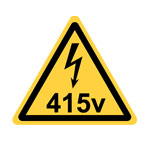 415v safety sign