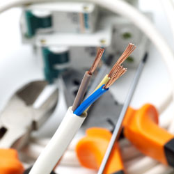 Electrical wiring of domestic property